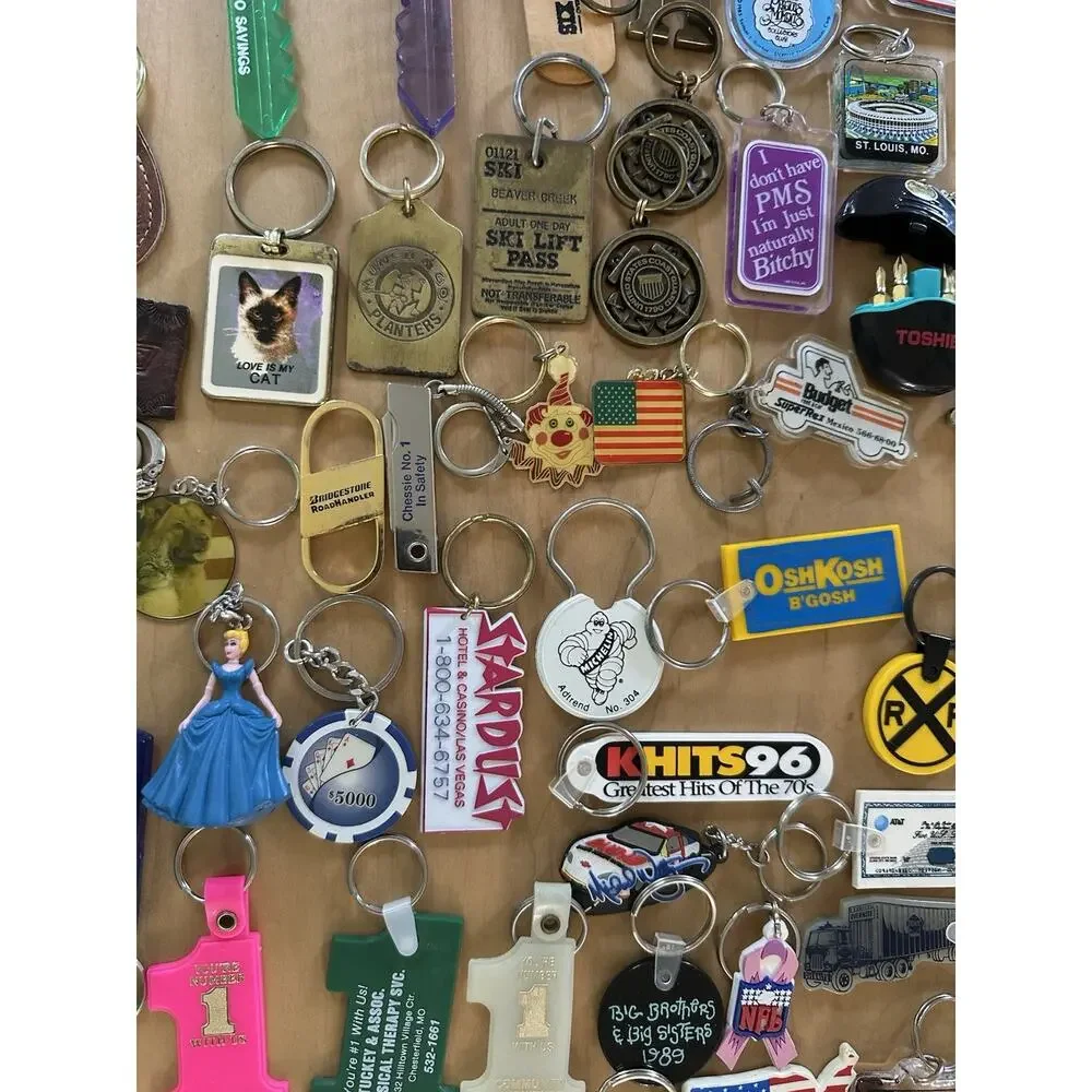 149 VTG COOL Keychains Bottle Openers Tools Advertisement LA Gear Beer Sears Etc